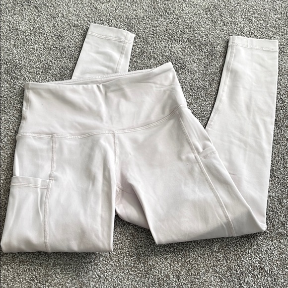 Baby pink leggings with pockets - Picture 1 of 5